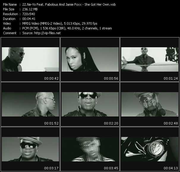 Ne-Yo Feat. Fabolous And Jamie Foxx video ”She Got Her Own” from dvd ”Canada Hot Video February 2009”