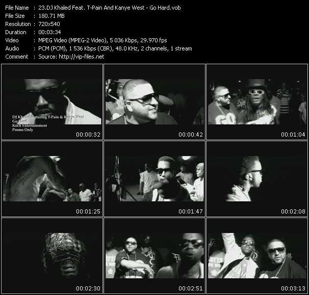 Dj Khaled Feat. T-Pain And Kanye West video ”Go Hard” from dvd ”Canada Hot Video February 2009”