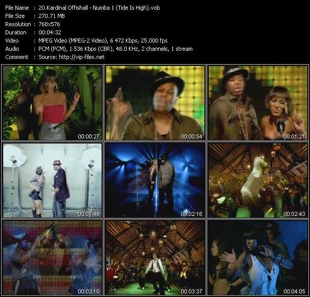 Kardinal Offishall Feat. Keri Hilson video ”Numba 1 (Tide Is High)” from dvd ”UK Chart Video January 2009”