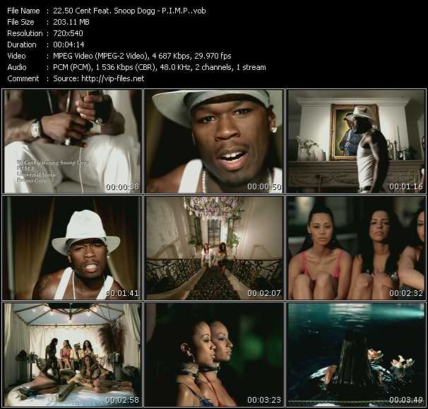 50 Cent Feat. Snoop Dogg And G-Unit video ”P.I.M.P.” from dvd ”Canada Hot Video September 2003”