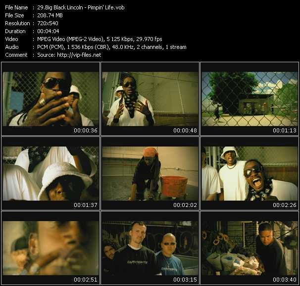 Big Black Lincoln video ”Pimpin' Life” from dvd ”Canada Hot Video September 2003”