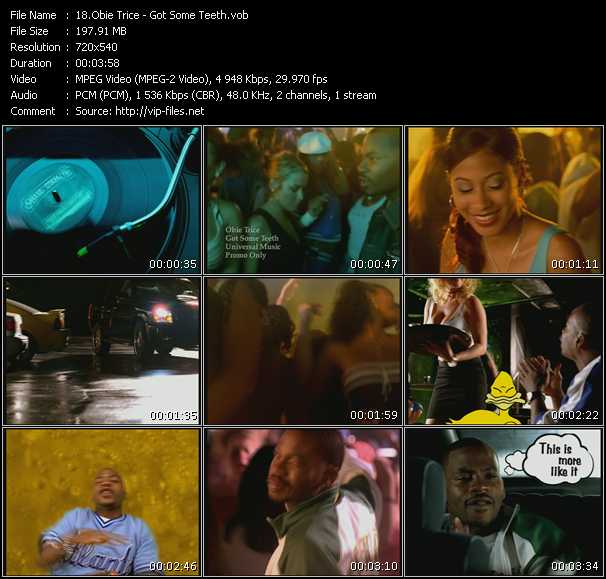 Obie Trice video ”Got Some Teeth” from dvd ”Canada Hot Video October 2003”