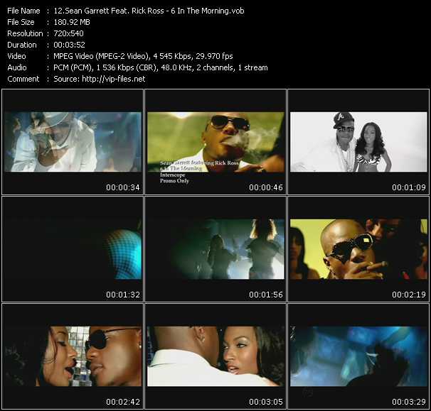 Sean Garrett Feat. Rick Ross video ”6 In The Morning” from dvd ”Express Video February 2009 Week 2”