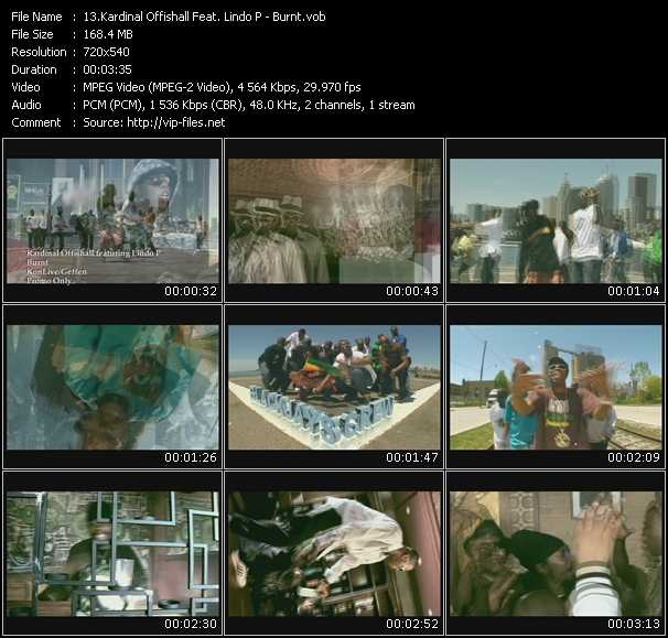 Kardinal Offishall Feat. Lindo P video ”Burnt” from dvd ”Express Video February 2009 Week 2”