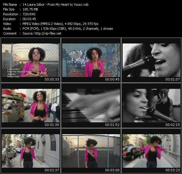 Laura Izibor video ”From My Heart To Yours” from dvd ”Express Video February 2009 Week 3”