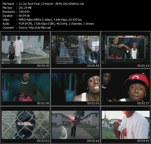 Jay Rock Feat. Lil' Wayne video ”All My Life (Ghetto)” from dvd ”Express Video February 2009 Week 4”