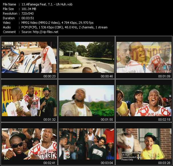 Alfamega Feat. T.I. video ”Uh Huh” from dvd ”Express Video October 2008 Week 1”