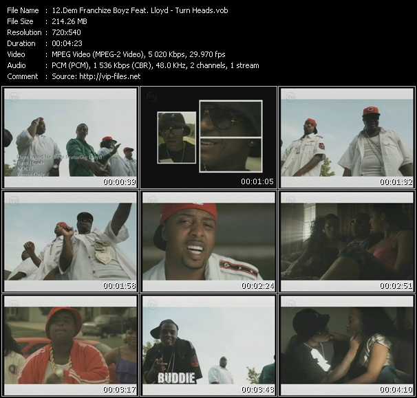 Dem Franchize Boyz Feat. Lloyd video ”Turn Heads” from dvd ”Express Video November 2008 Week 1”