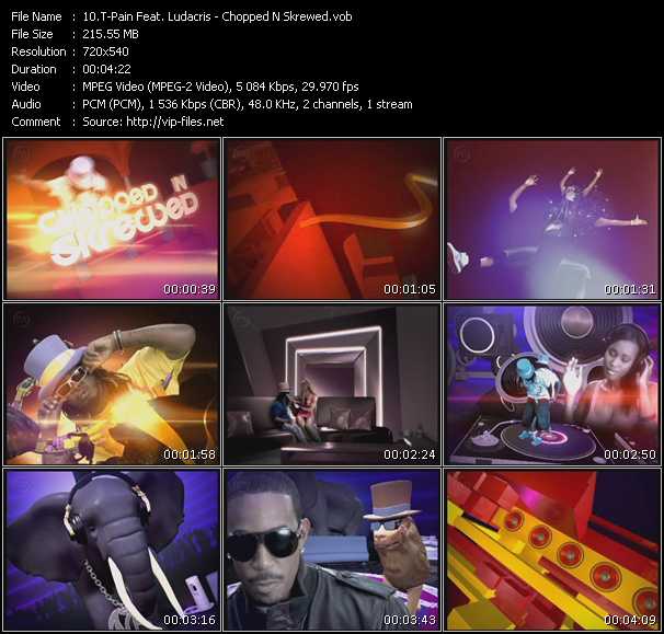 T-Pain Feat. Ludacris video ”Chopped N Skrewed” from dvd ”Express Video November 2008 Week 3”