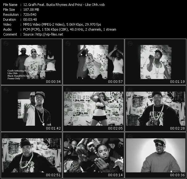 Grafh Feat. Busta Rhymes And Prinz video ”Like Ohh” from dvd ”Express Video November 2008 Week 3”
