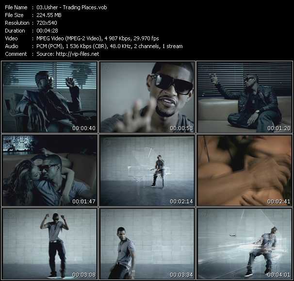 Usher video ”Trading Places” from dvd ”Express Video November 2008 Week 4”