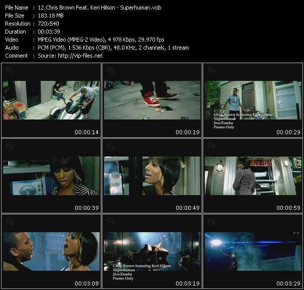 Chris Brown Feat. Keri Hilson video ”Superhuman” from dvd ”Express Video November 2008 Week 4”