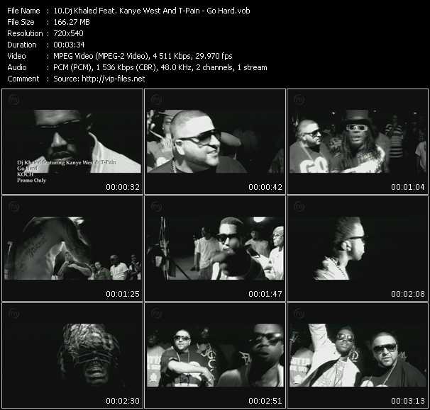 Dj Khaled Feat. Kanye West And T-Pain video ”Go Hard” from dvd ”Express Video December 2008 Week 2”