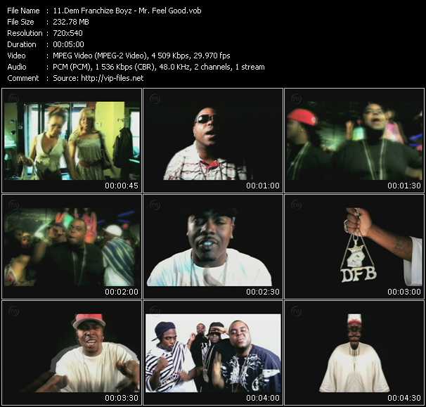 Dem Franchize Boyz video ”Mr. Feel Good” from dvd ”Express Video December 2008 Week 2”