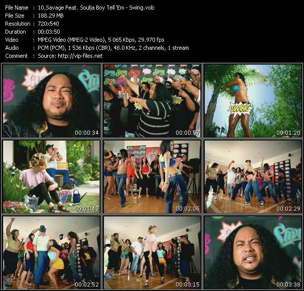 Savage Feat. Soulja Boy Tell 'Em video ”Swing” from dvd ”Express Video October 2008 Week 2”