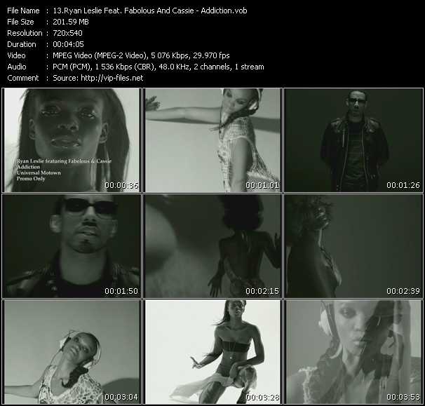 Ryan Leslie Feat. Fabolous And Cassie video ”Addiction” from dvd ”Express Video September 2008 Week 5”