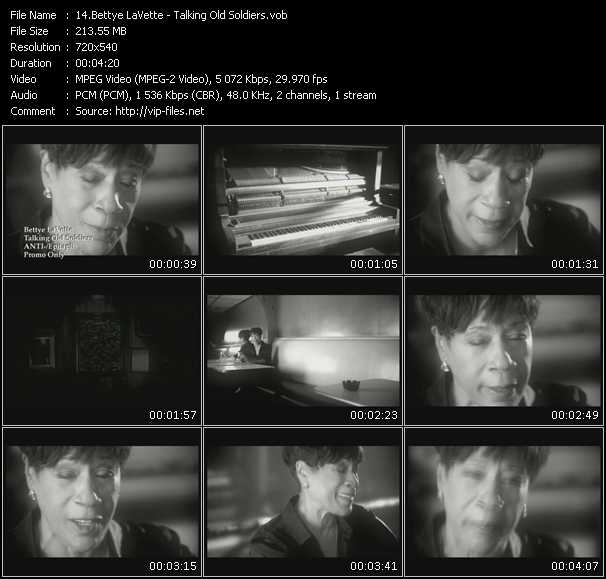 Bettye LaVette video ”Talking Old Soldiers” from dvd ”Express Video September 2008 Week 5”