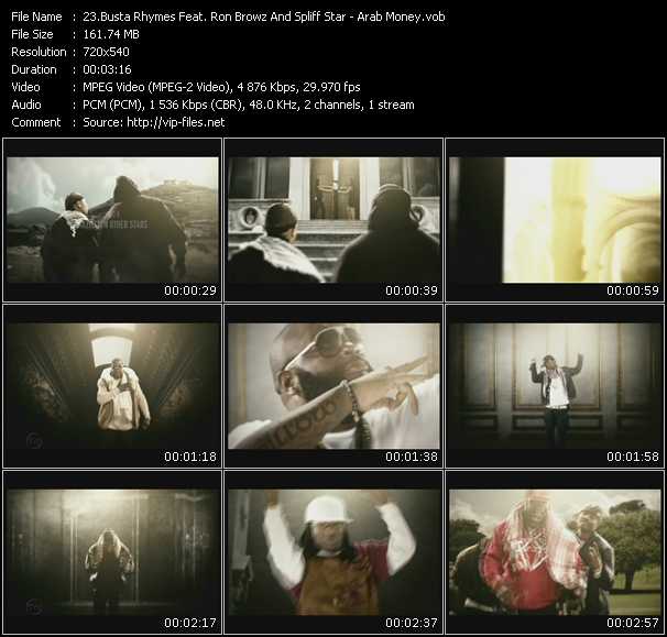 Busta Rhymes Feat. Ron Browz And Spliff Star video ”Arab Money” from dvd ”Hot Video March 2009”