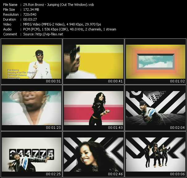 Ron Browz video ”Jumping (Out The Window)” from dvd ”Hot Video March 2009”