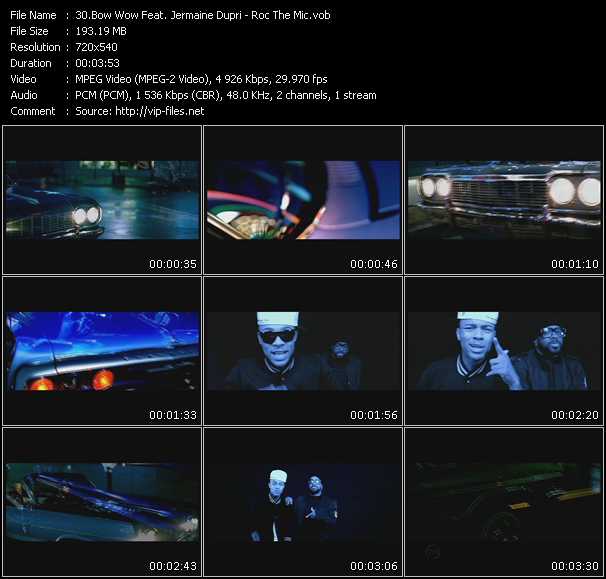 Bow Wow Feat. Jermaine Dupri video ”Roc The Mic” from dvd ”Hot Video March 2009”
