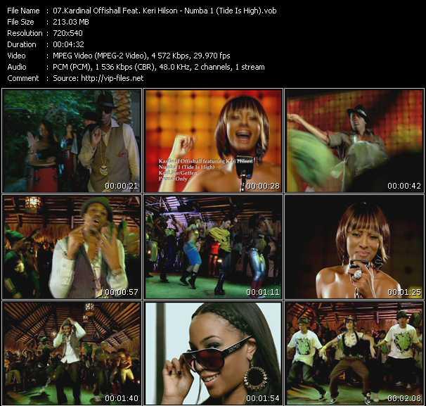 Kardinal Offishall Feat. Keri Hilson video ”Numba 1 (Tide Is High)” from dvd ”Hot Video January 2009”