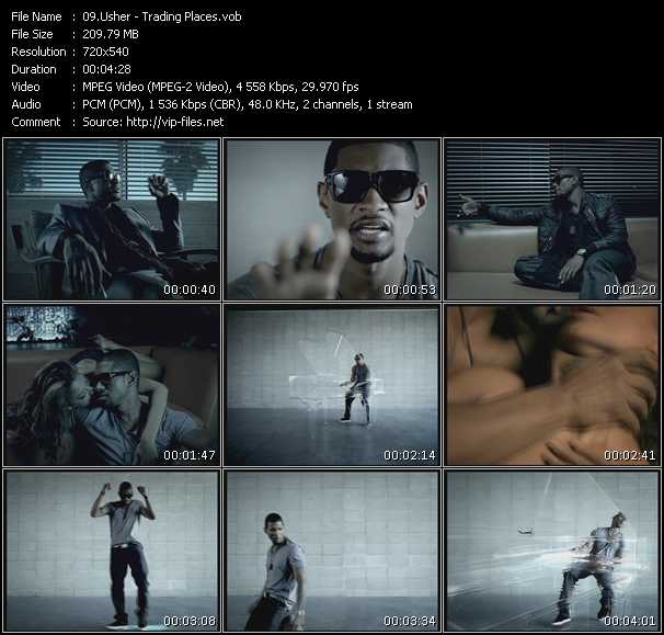 Usher video ”Trading Places” from dvd ”Hot Video January 2009”