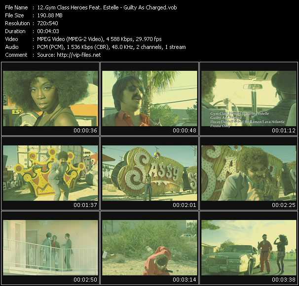 Gym Class Heroes Feat. Estelle video ”Guilty As Charged” from dvd ”Hot Video January 2009”