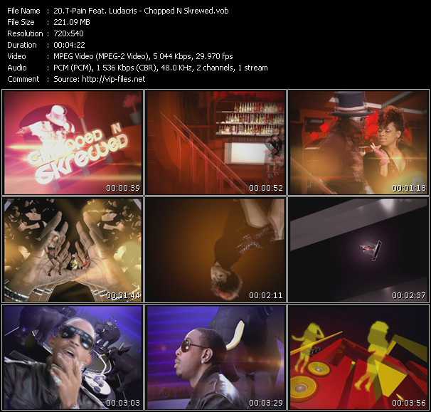 T-Pain Feat. Ludacris video ”Chopped N Skrewed” from dvd ”Hot Video February 2009”