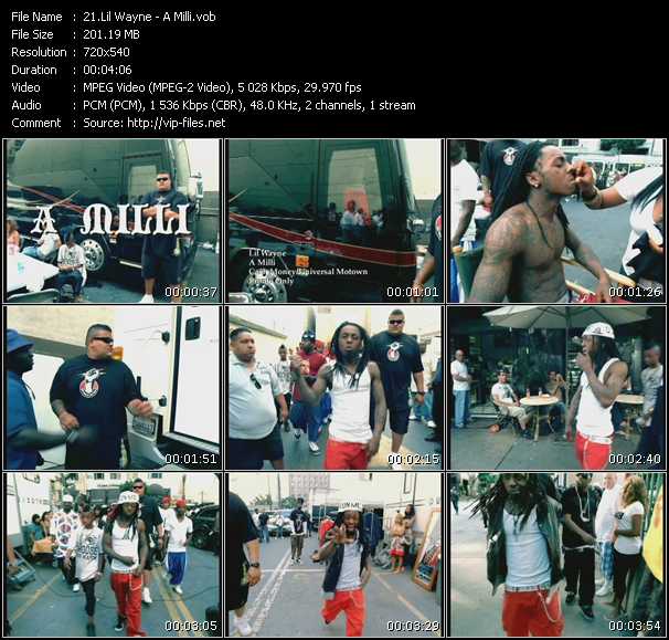 Lil' Wayne video ”A Milli” from dvd ”Hot Video October 2008”