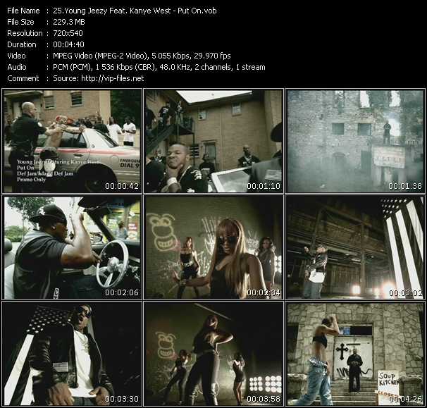 Young Jeezy Feat. Kanye West video ”Put On” from dvd ”Hot Video October 2008”