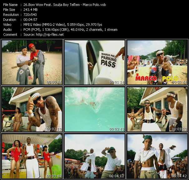 Bow Wow Feat. Soulja Boy Tell 'Em video ”Marco Polo” from dvd ”Hot Video October 2008”