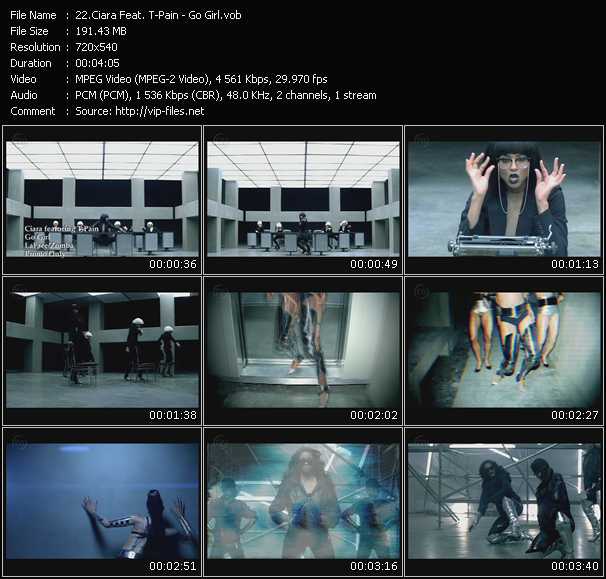 Download Music Video: Ciara Feat. T-Pain - Go Girl 