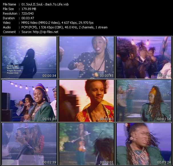 Soul II Soul video ”Back To Life” from dvd ”Old Skool Vol.2”