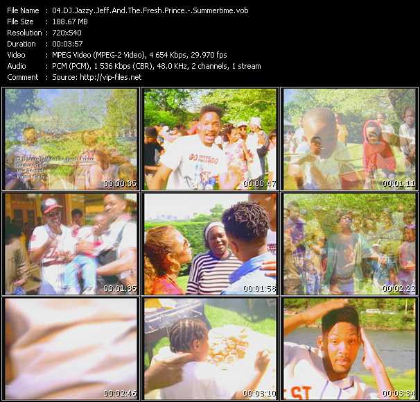 Dj Jazzy Jeff And The Fresh Prince video ”Summertime” from dvd ”Old Skool Vol.2”