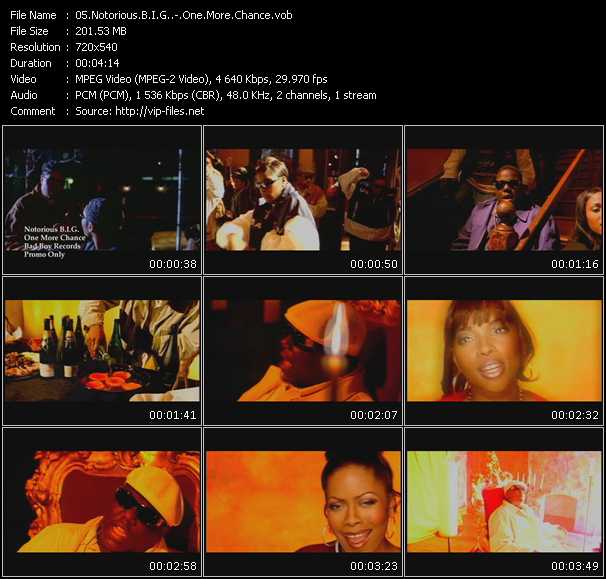 Notorious B.I.G. video ”One More Chance” from dvd ”Old Skool Vol.2”