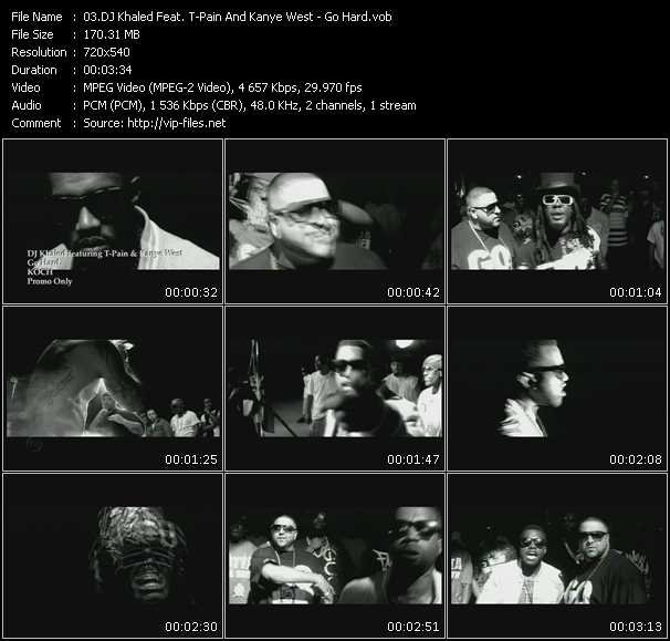 Dj Khaled Feat. T-Pain And Kanye West video ”Go Hard” from dvd ”Urban Video January 2009”