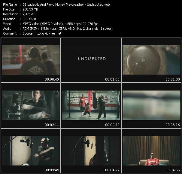 Ludacris And Floyd Money Mayweather video ”Undisputed” from dvd ”Urban Video January 2009”