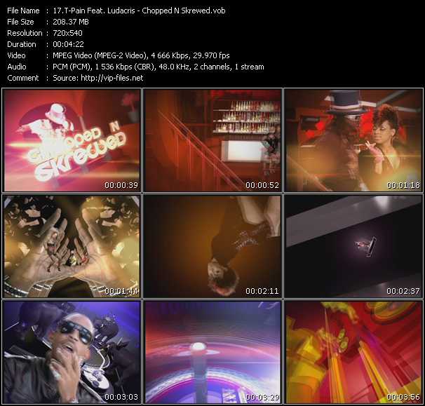 T-Pain Feat. Ludacris video ”Chopped N Skrewed” from dvd ”Urban Video January 2009”
