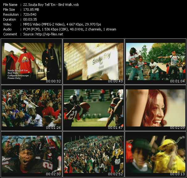 Soulja Boy Tell 'Em video ”Bird Walk” from dvd ”Urban Video January 2009”