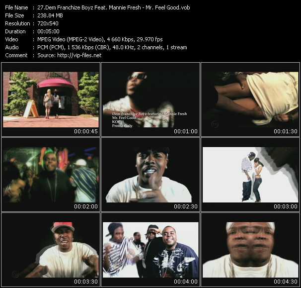 Dem Franchize Boyz Feat. Mannie Fresh video ”Mr. Feel Good” from dvd ”Urban Video January 2009”