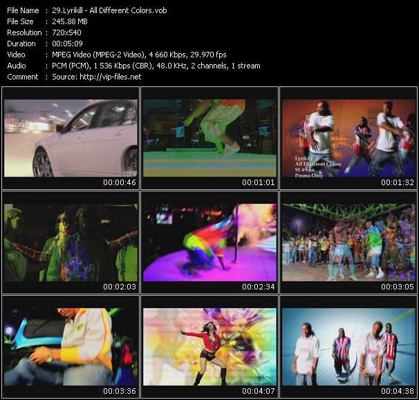 Lyrikill video ”All Different Colors” from dvd ”Urban Video January 2009”