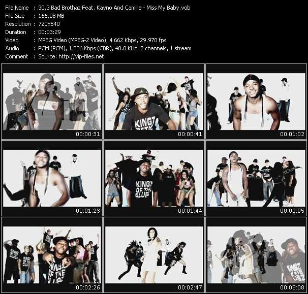 3 Bad Brothaz Feat. Kayno And Camille video ”Miss My Baby” from dvd ”Urban Video January 2009”