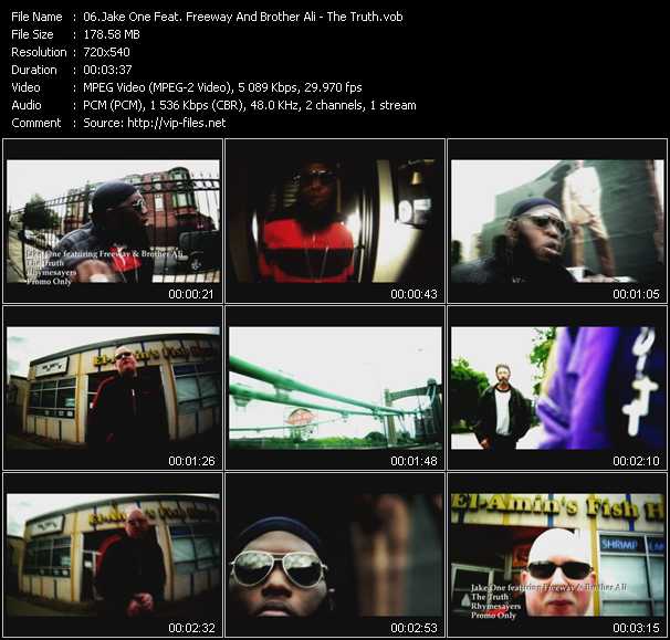 Jake One Feat. Freeway And Brother Ali video ”The Truth” from dvd ”Urban Video February 2009”