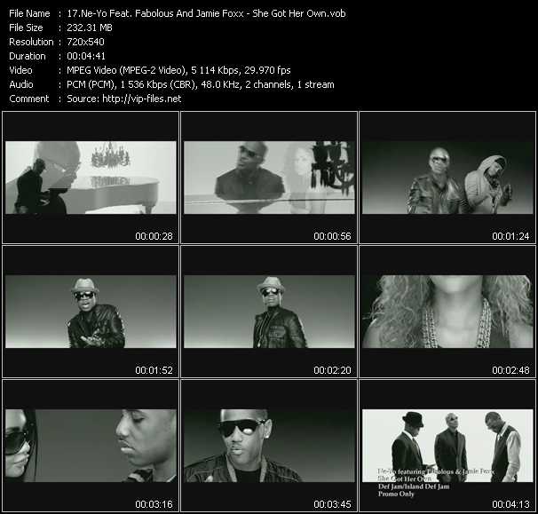 Ne-Yo Feat. Fabolous And Jamie Foxx video ”She Got Her Own” from dvd ”Urban Video February 2009”