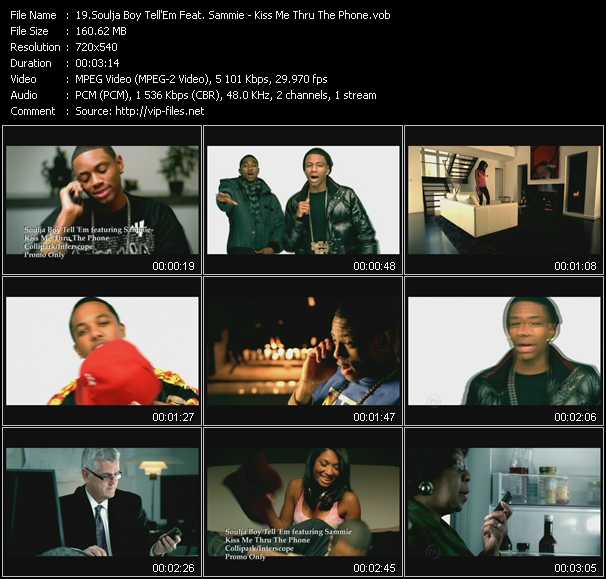 Soulja Boy Tell 'Em Feat. Sammie video ”Kiss Me Thru The Phone” from dvd ”Urban Video February 2009”
