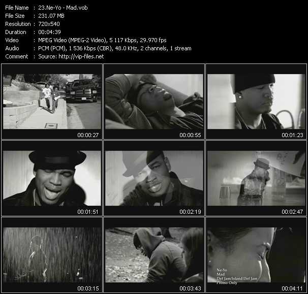 Ne-Yo video ”Mad” from dvd ”Urban Video February 2009”