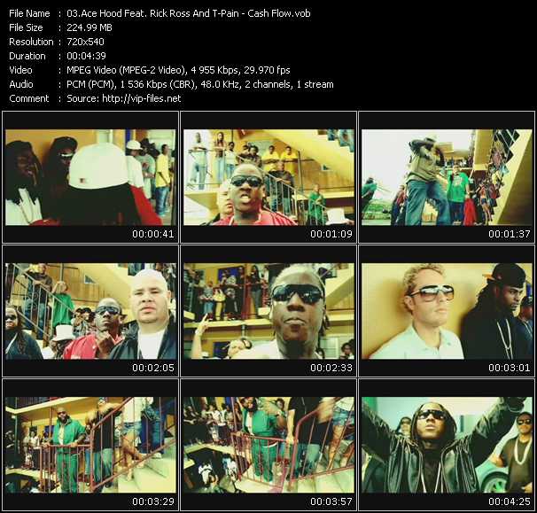 Ace Hood Feat. Rick Ross And T-Pain video ”Cash Flow” from dvd ”Urban Video October 2008”