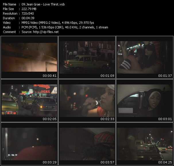 Jean Grae video ”Love Thirst” from dvd ”Urban Video October 2008”