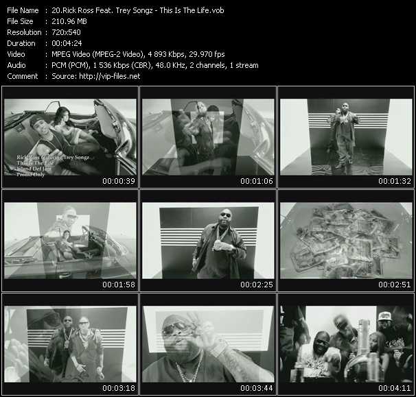 Rick Ross Feat. Trey Songz video ”This Is The Life” from dvd ”Urban Video October 2008”