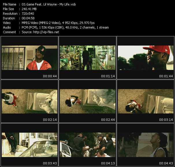 Game Feat. Lil' Wayne video ”My Life” from dvd ”Urban Video November 2008”